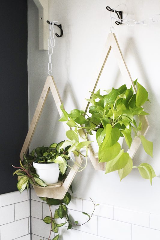 DIY Plywood Hanging Planter