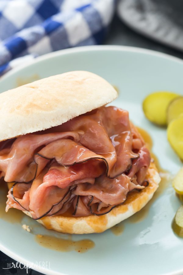 10 Minute BBQ Ham Sandwiches