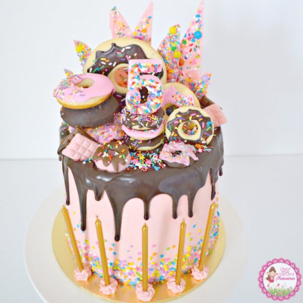 Donut Themed Birthday Cake