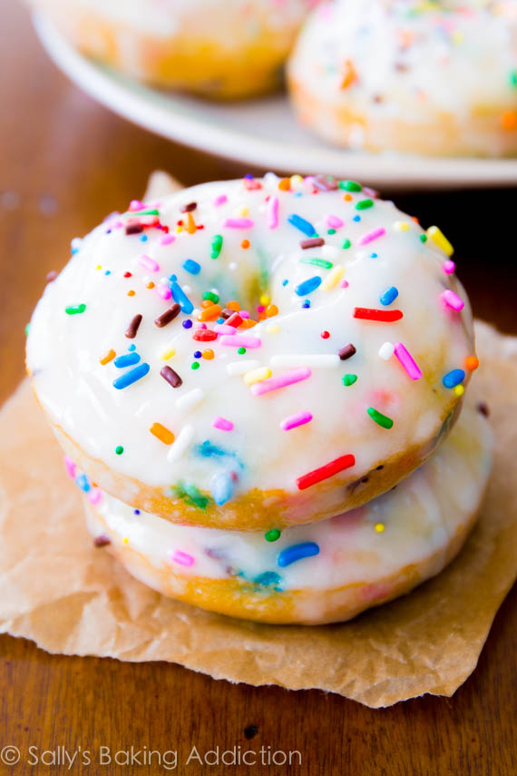 13 Doughnut Recipes and Crafts Funfetti Donuts