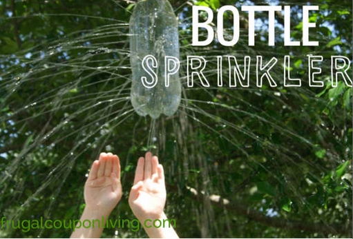 15 DIY Water Toys to Make for Summer Bottle Sprinkler