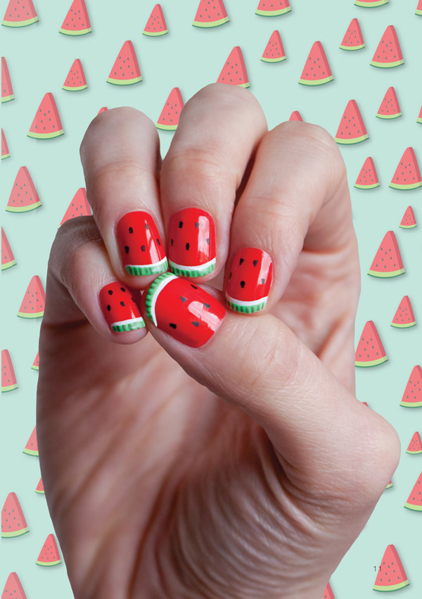 Watermelon Nail Art