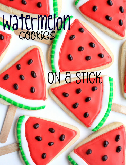 15 DIYs to Make for National Watermelon Day Watermelon Cookies