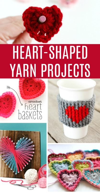 15 Heart Shaped Yarn Projects to Make