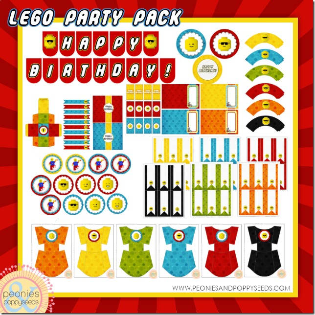 Lego Birthday Party Printable Pack