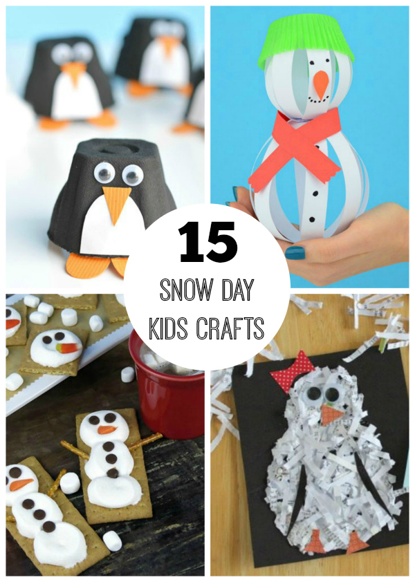 15 Snow Day Crafts for Kids