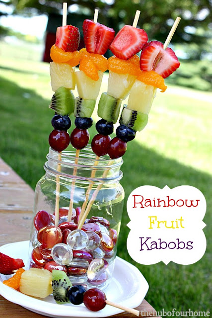 Rainbow Fruit Kabobs