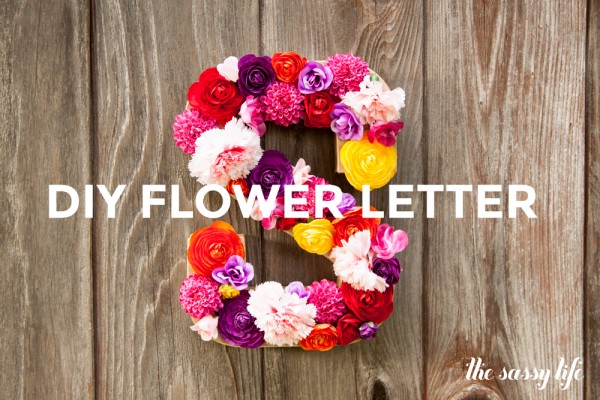 DIY Flower Letter
