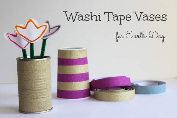 Washi Tape Flower Vase