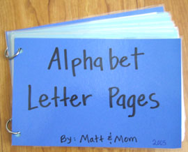 alphabet letter pages
