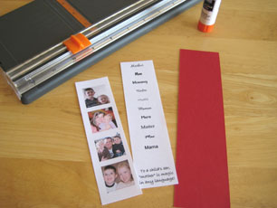 Paper for Mom Bookmark