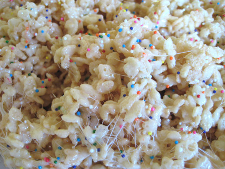 Sprinkled Rice Cripsy Treats