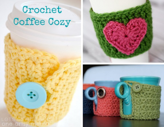 3 Crochet Coffee Cozy Patterns