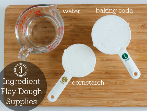 3 Ingredient Play Dough Supplies in 5 Minutes