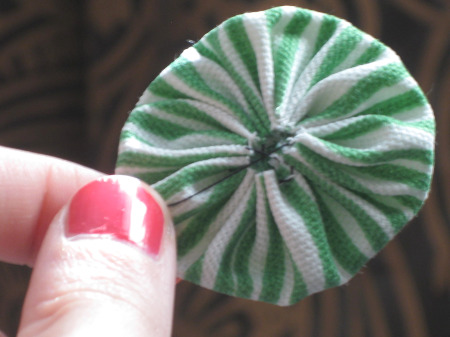 Yo Yo Fabric Flower