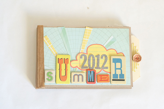 Make a Mini Paper Album From Scratch for Summer