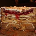 Cherpumple 6 layer pie cake