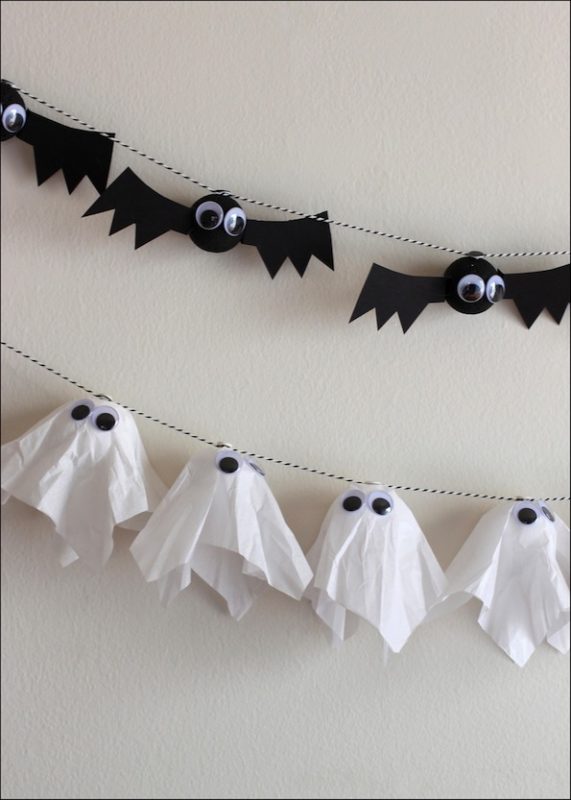 DIY Bat & Ghost Garlands