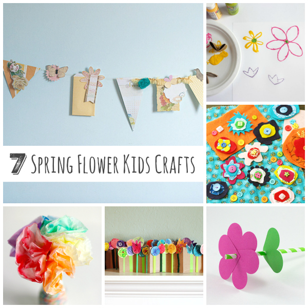 7 Sweet Spring Flower Kids Crafts