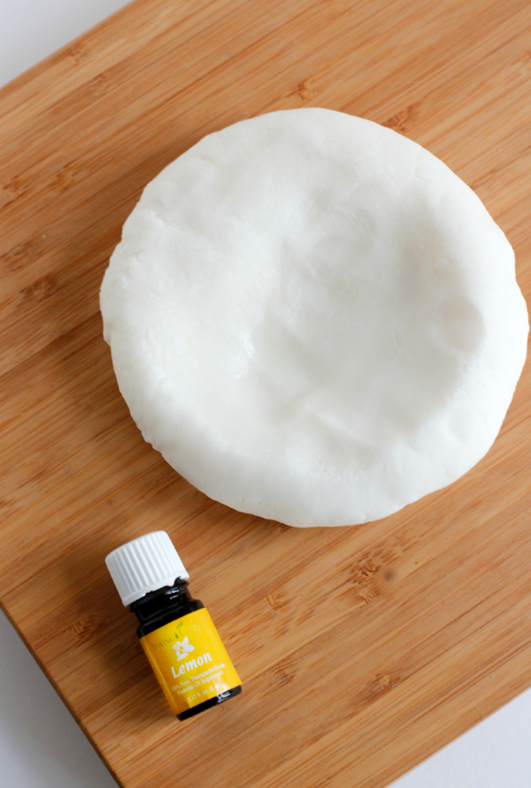 Adding Lemon Essential Oils to Homemade Play Dough