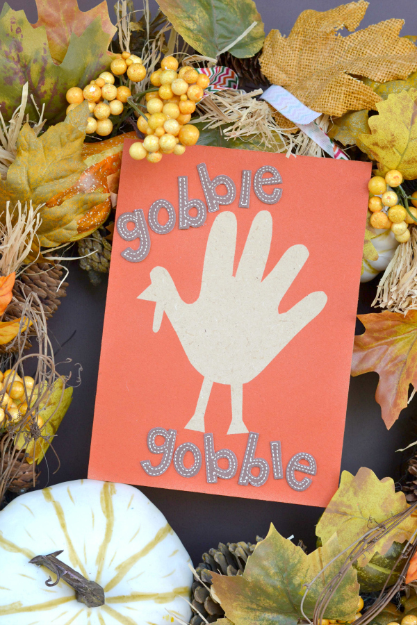 Airbrush Handprint Turkey Keepsake Decor