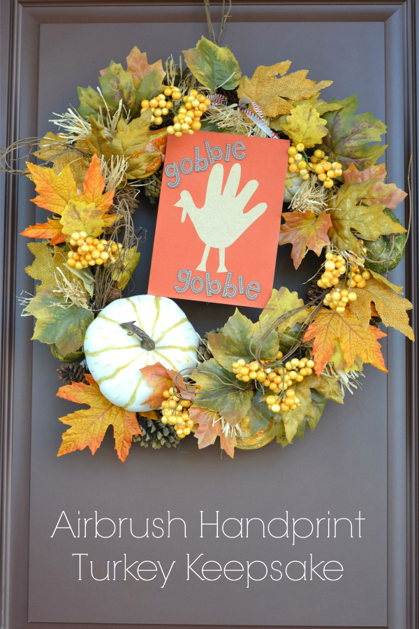 Airbrush Handprint Turkey Keepsake