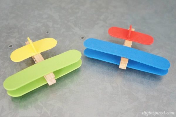 Clothespin Airplane Craft