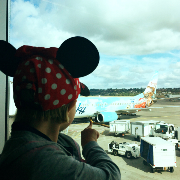 Alaska Airlines Disneyland Airplane