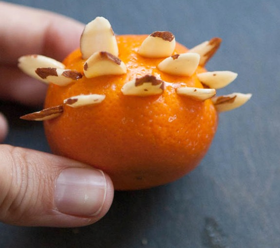 Almonds and Oranges for Turkey Favors