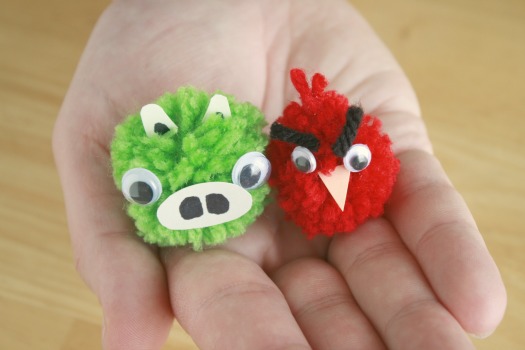 Angry Bird Pom Pom Craft