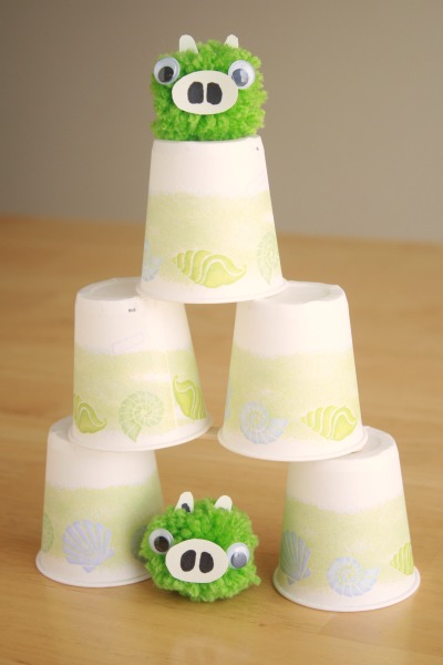 Angry Birds Pig Tower Craft