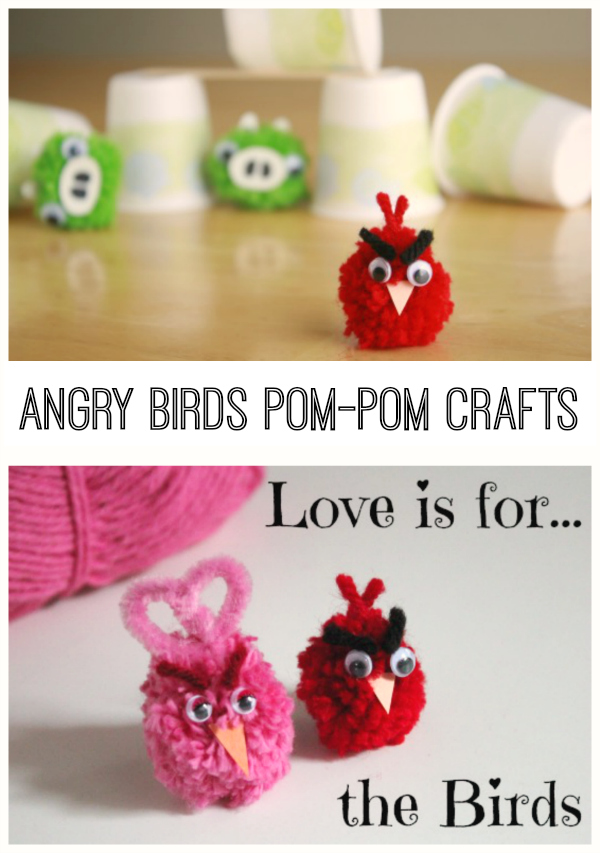 Angry Birds Pom Pom Crafts