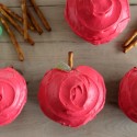 Apple Shaped Cupcakes
