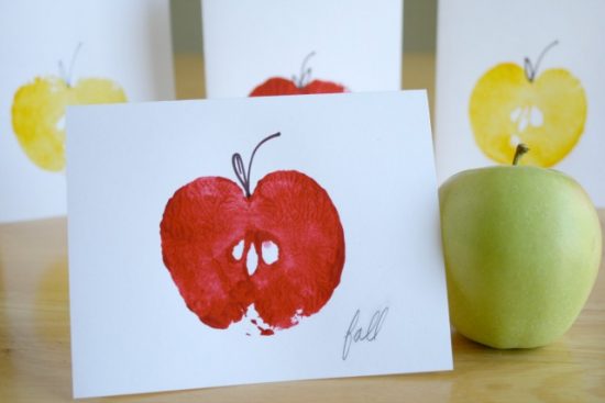 Apple Stamped Cards