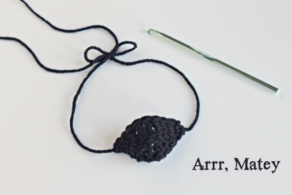 Arrr, Matey! Crochet Pirate Eye Patch Pattern