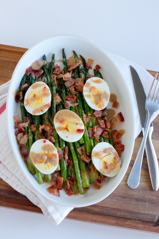 Asparagus Bacon and Egg Side Dish