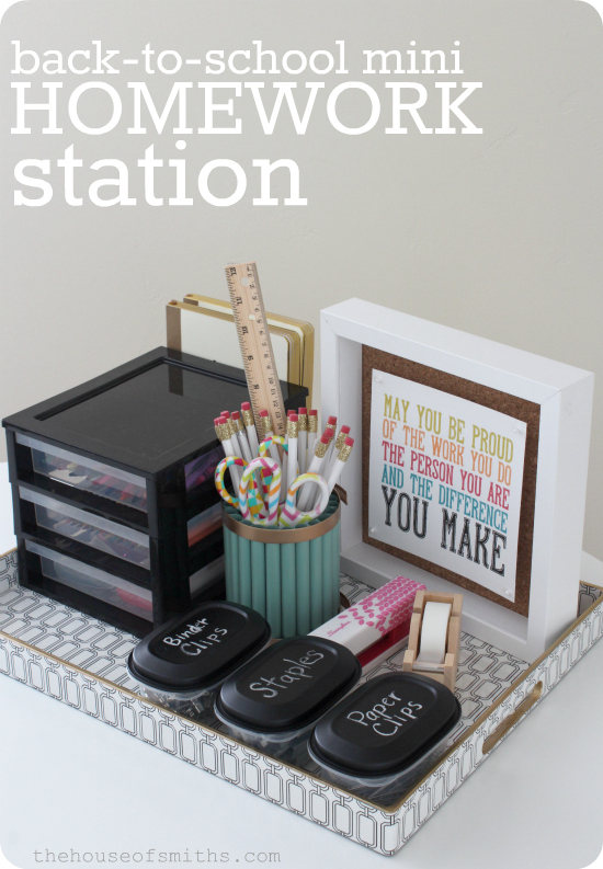 Mini Homework Station