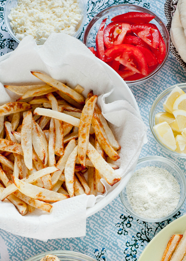 Baked Fries Recipe with Rosemary-Lemon Salt