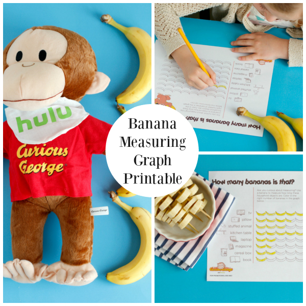 Banana Graph Printable for Kids Measuring