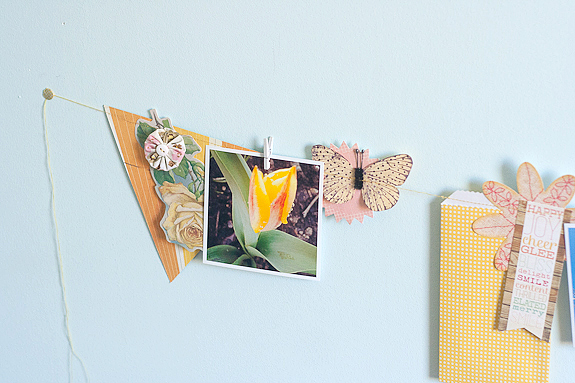 Bits and Pieces Springtime garland and photo string by Francine Clouden-12