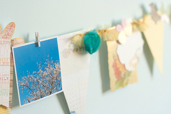 Bits and Pieces Springtime garland and photo string by Francine Clouden-14