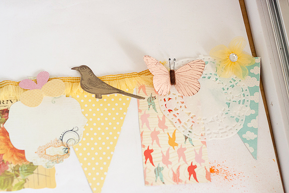 Bits and Pieces Springtime Garland Layout
