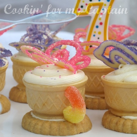 Butterfly Birthday Party Teacup cupcakes