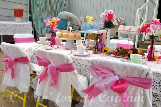 Butterfly Birthday Tea Party Tables