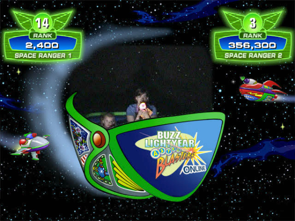 Buzz Lightyear High Scores at Disneyland