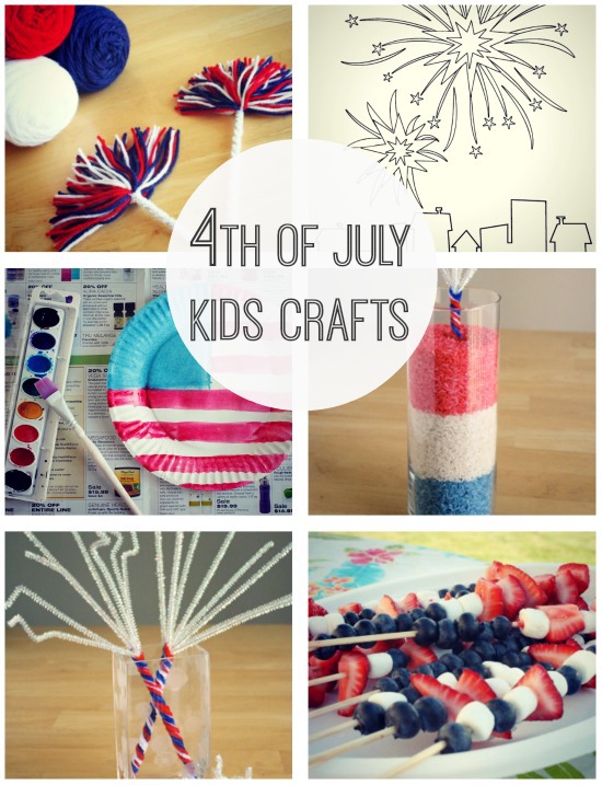 Celebrate 4th of July with Kids Crafts @makeandtakes.com