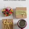 Chain Stitch Crochet Wrapping Ribbon @makeandtakes.com #crochetaday
