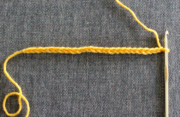 Chain Stitch for an Infinity Scarf Pattern