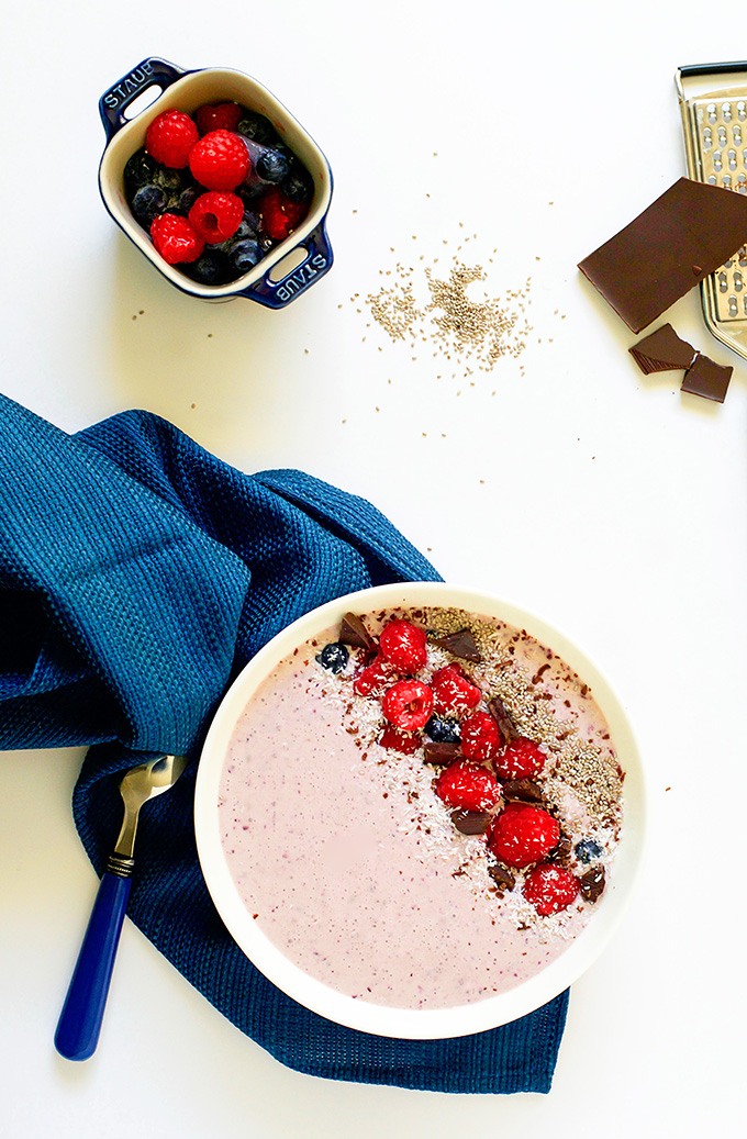 Chia Seed Berry Coconut Smoothie Bowl