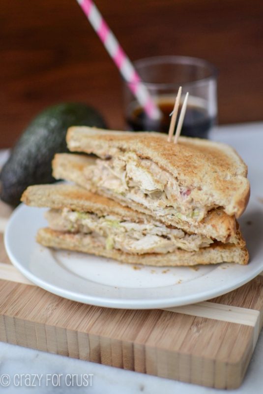 Avocado Chicken Salad Sandwiches